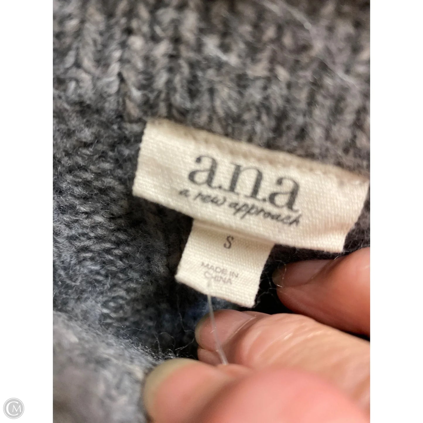 Sweater By Ana In Grey, Size: S
