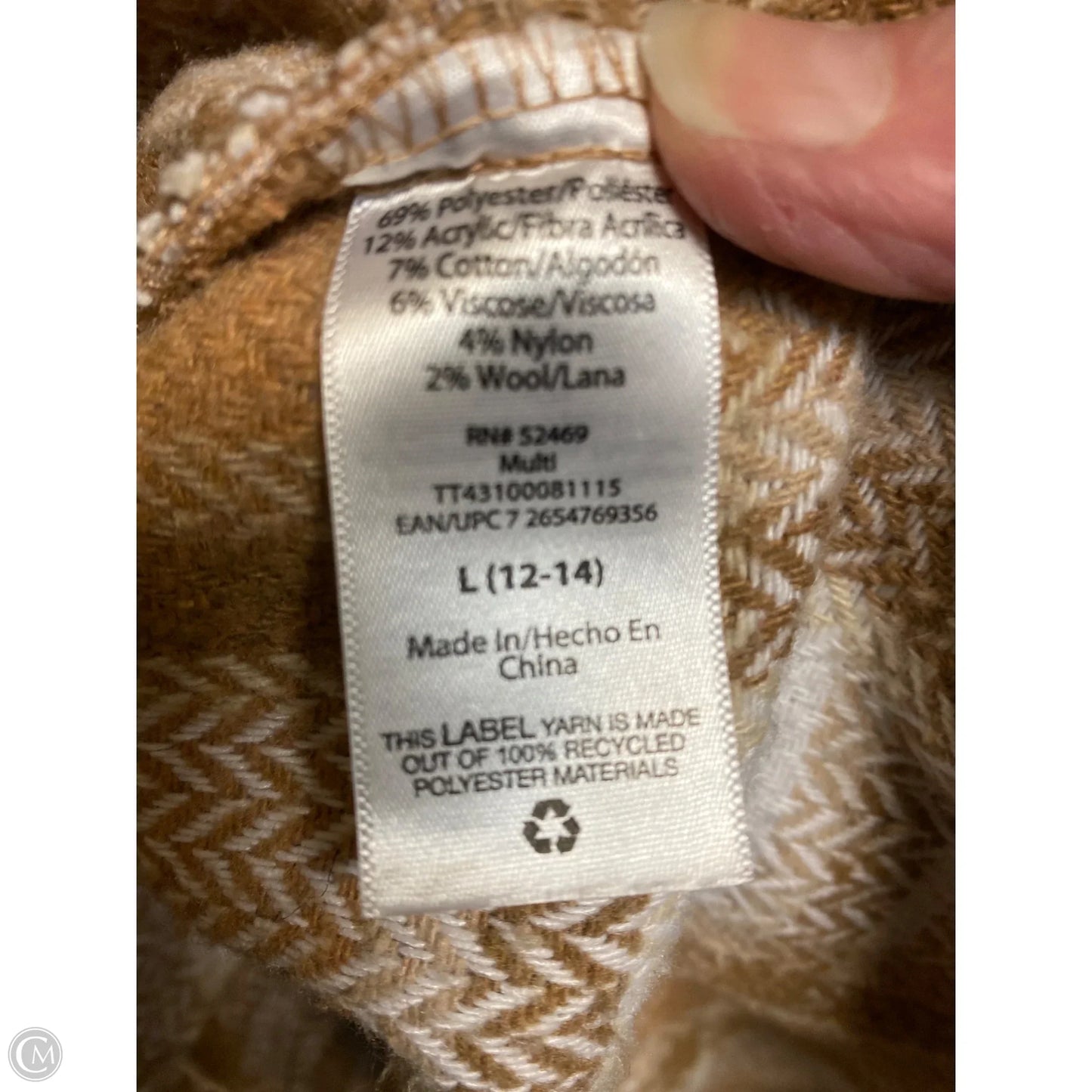 Coat Faux Fur & Sherpa By Time And Tru In Beige, Size: L