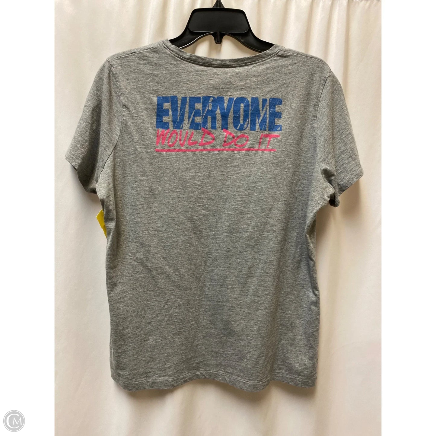 Athletic Top Short Sleeve By Under Armour In Grey, Size: Xl