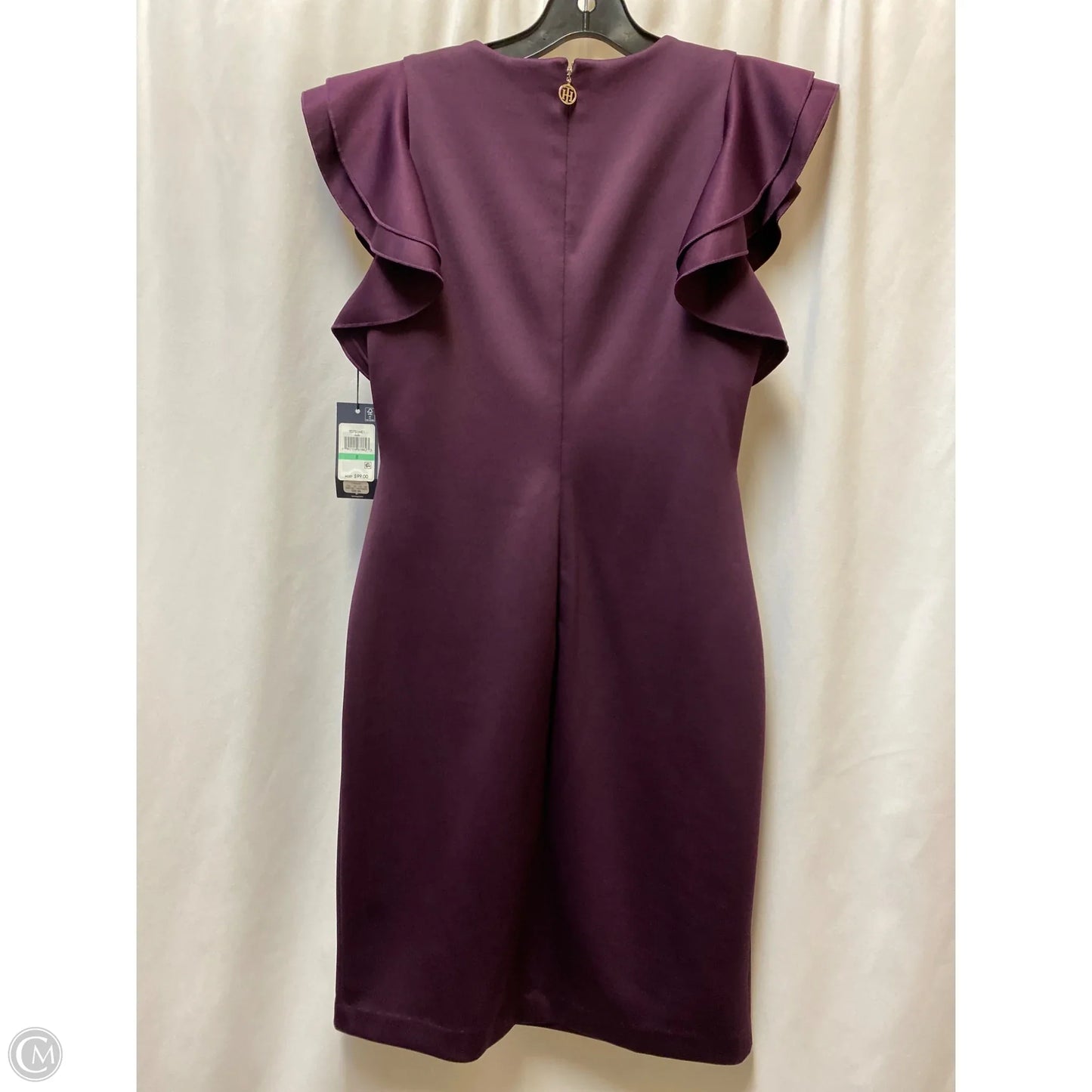 Dress Casual Midi By Tommy Hilfiger In Purple, Size: 8