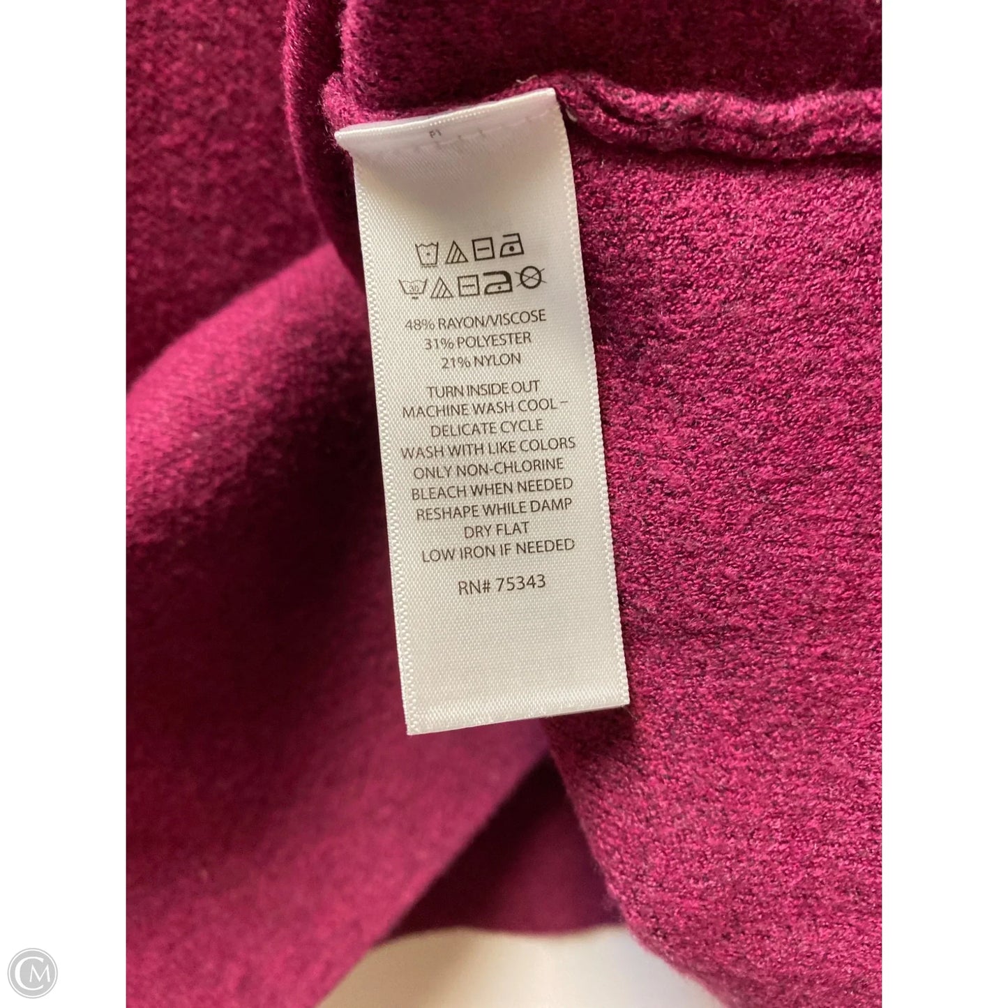 Sweater By Tahari In Purple, Size: M