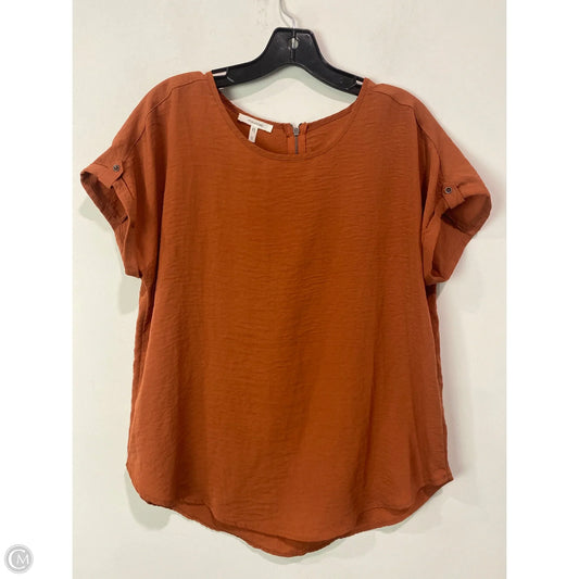 Top Short Sleeve By Maurices In Orange, Size: S