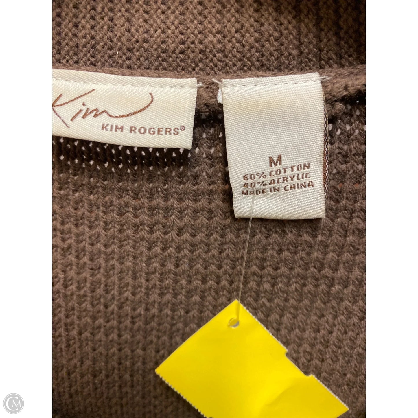 Dress Sweater By Kim Rogers In Brown, Size: M