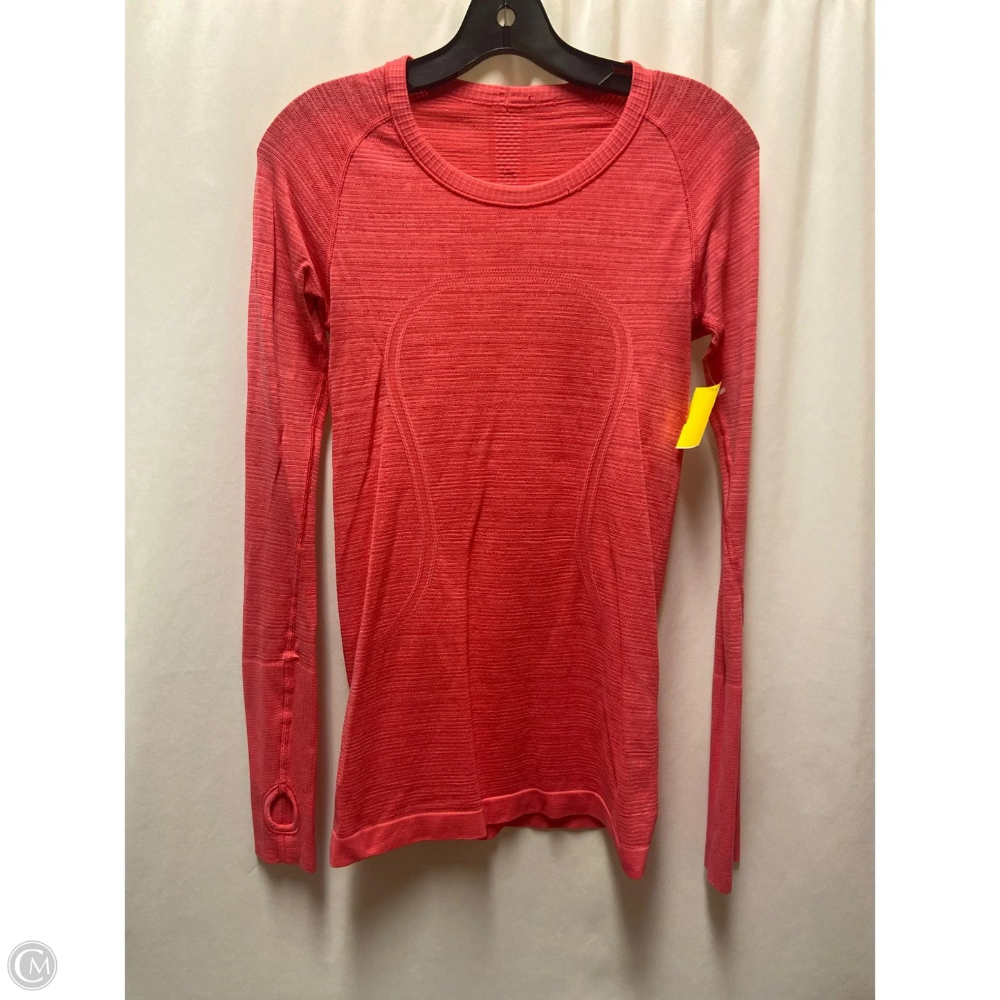Top Long Sleeve By Lululemon In Pink, Size: M