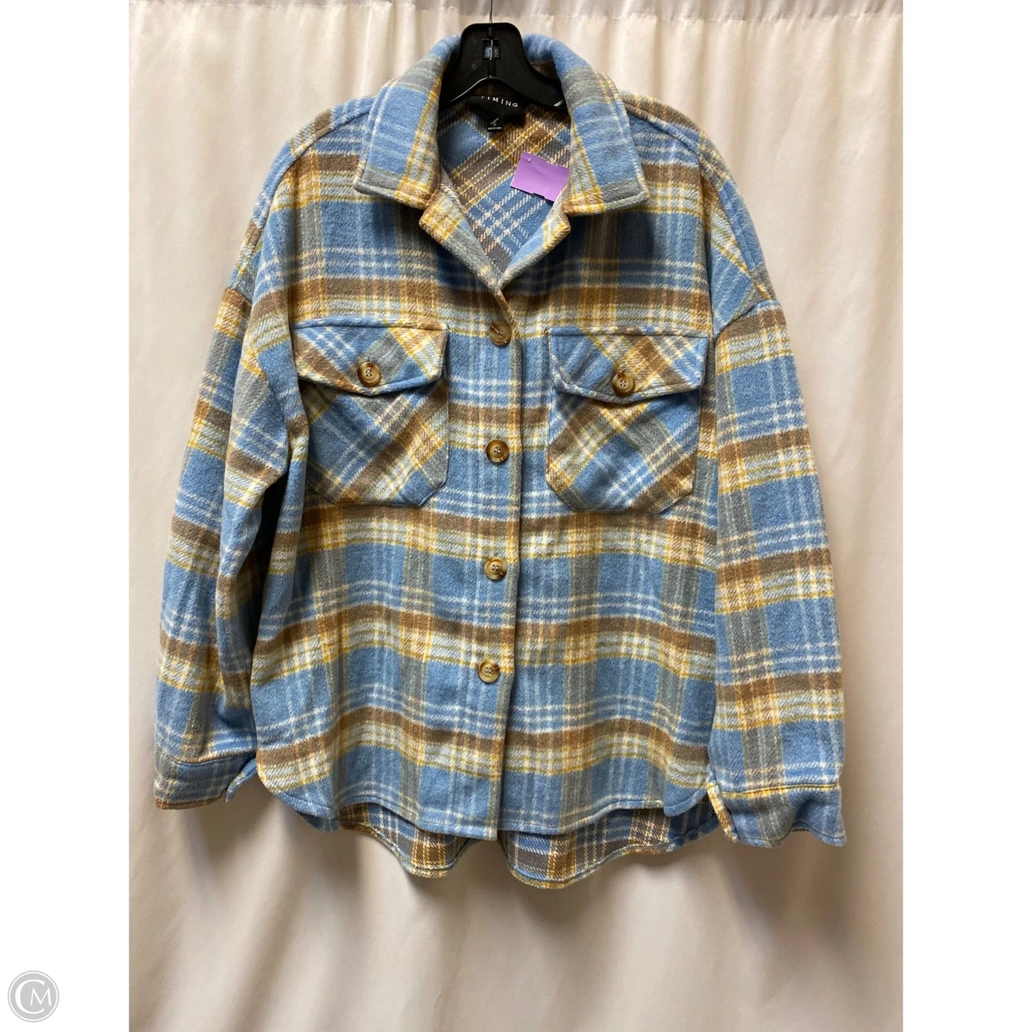 Jacket Other By Timing In Blue, Size: M
