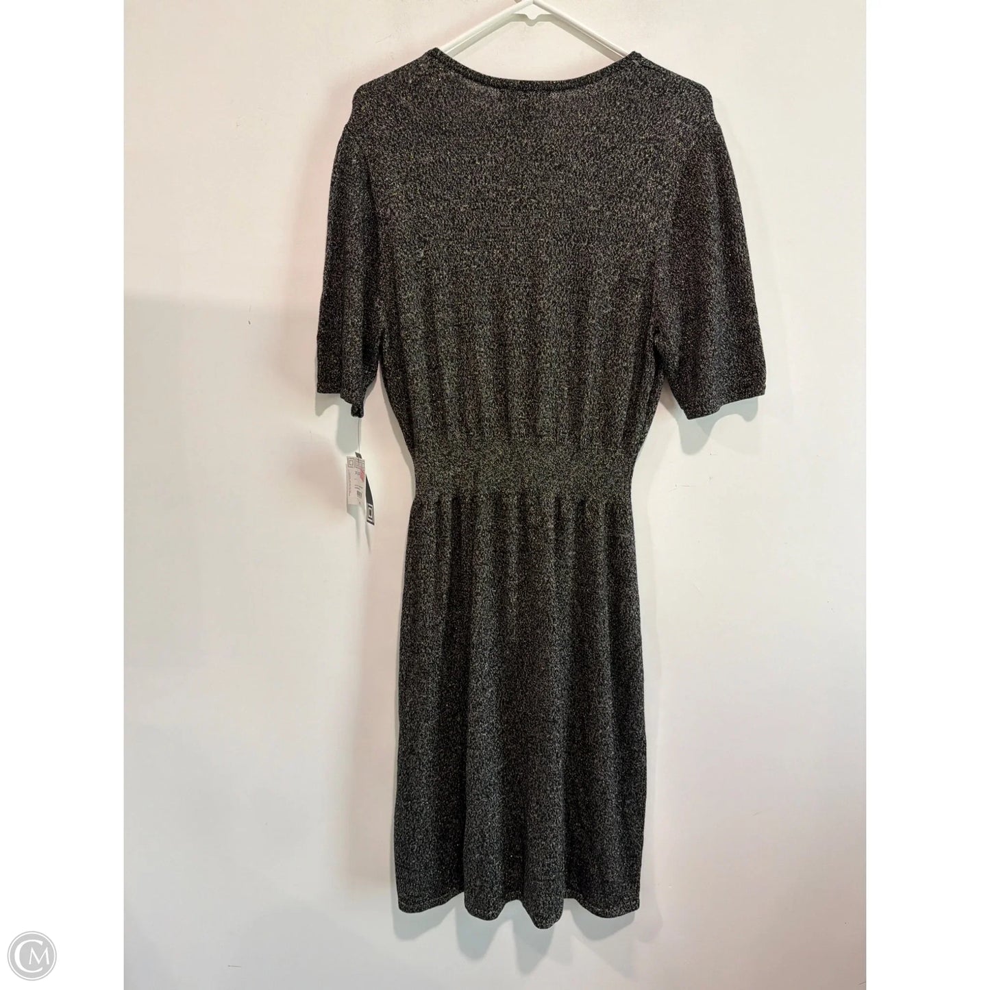 Dress Casual Midi By Liz Claiborne In Grey, Size: Xl