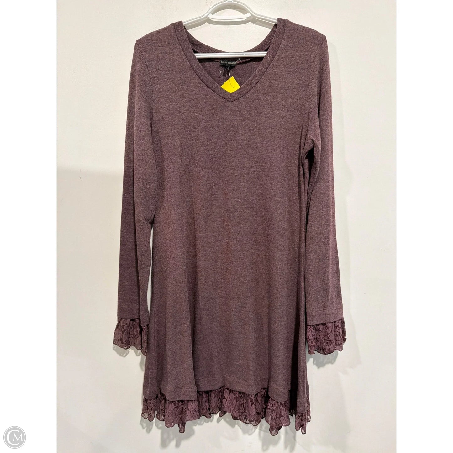 Dress Casual Midi By Coco And Carmen In Purple, Size: L