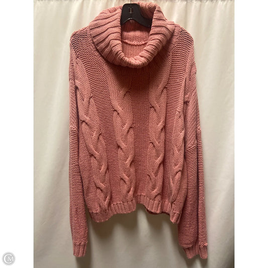 Sweater By Clothes Mentor In Pink, Size: L