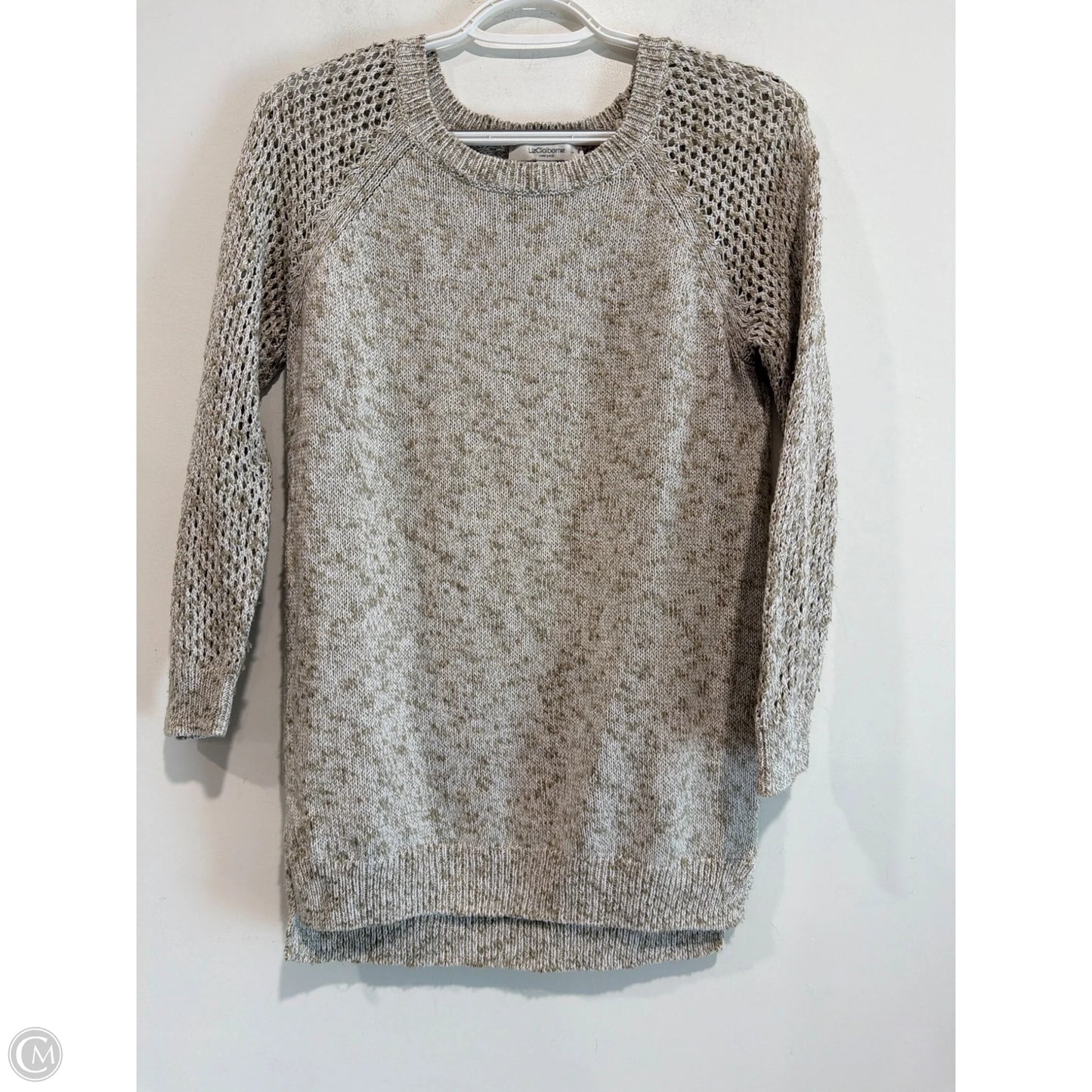 Sweater By Liz Claiborne In Beige, Size: Xs