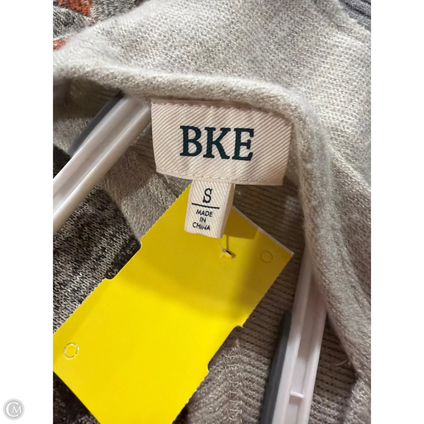 Top Long Sleeve By Bke In Grey, Size: S