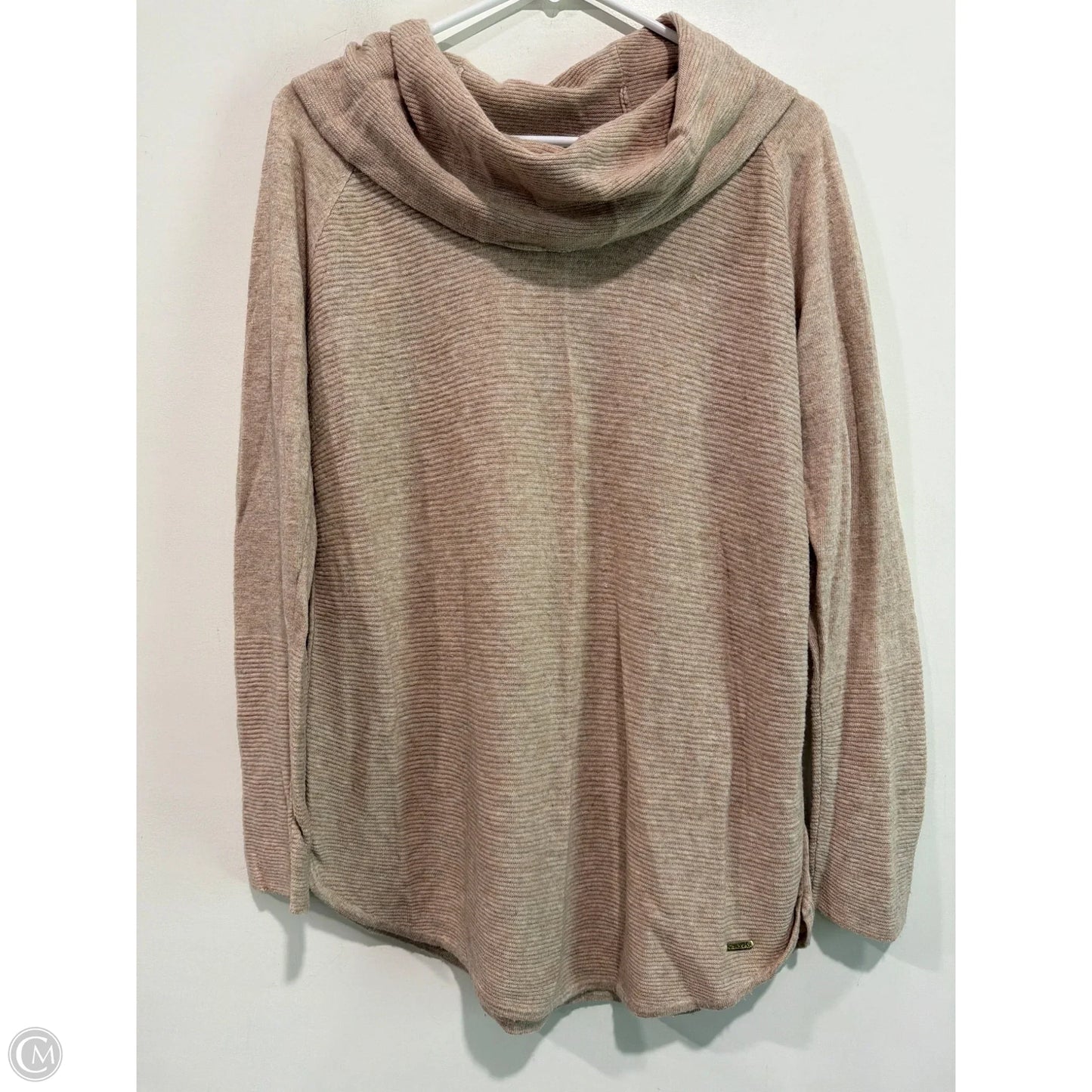 Sweater By Calvin Klein In Tan, Size: L