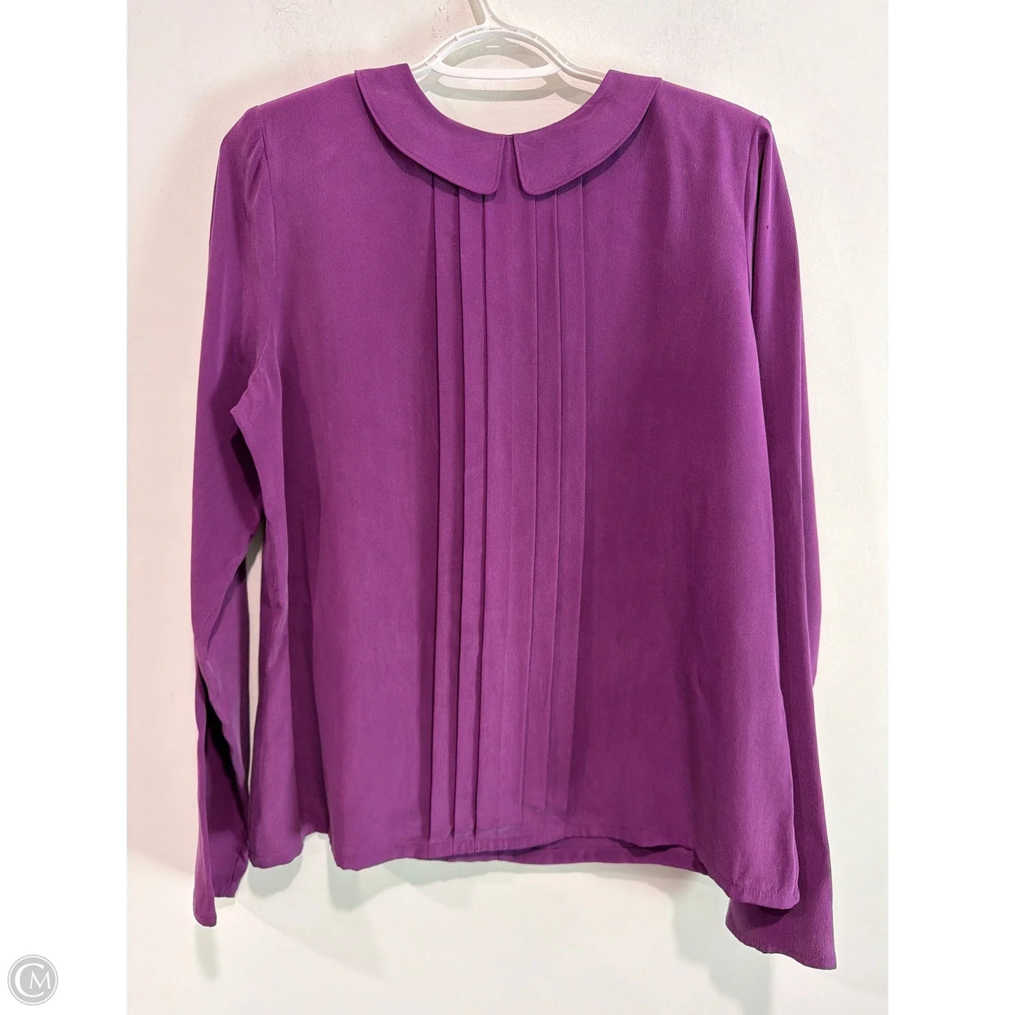 Top Long Sleeve By Leith In Purple, Size: M