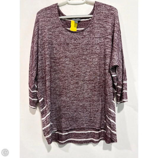 Top Long Sleeve By Market & Spruce In Maroon, Size: M
