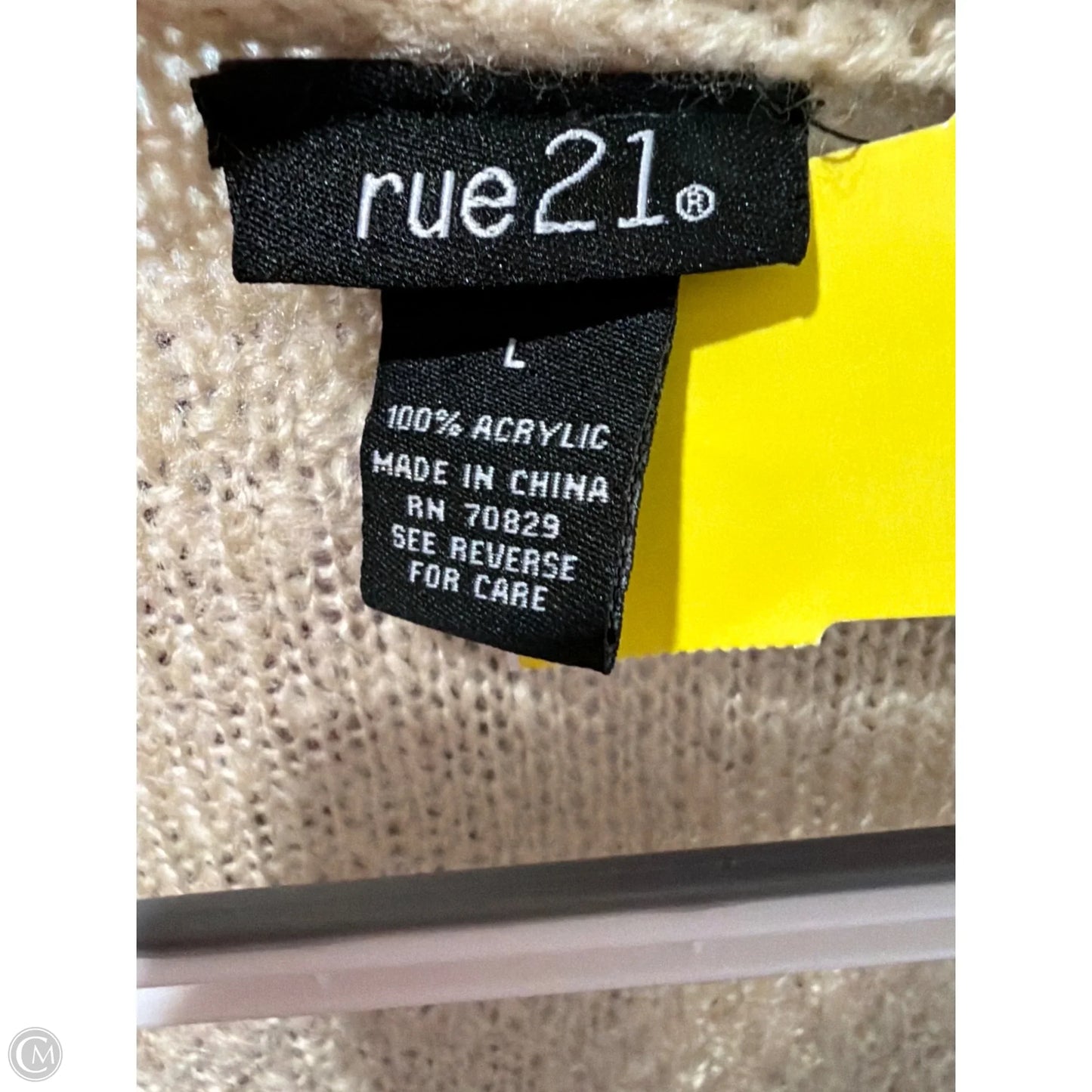Cardigan By Rue 21 In Cream, Size: L