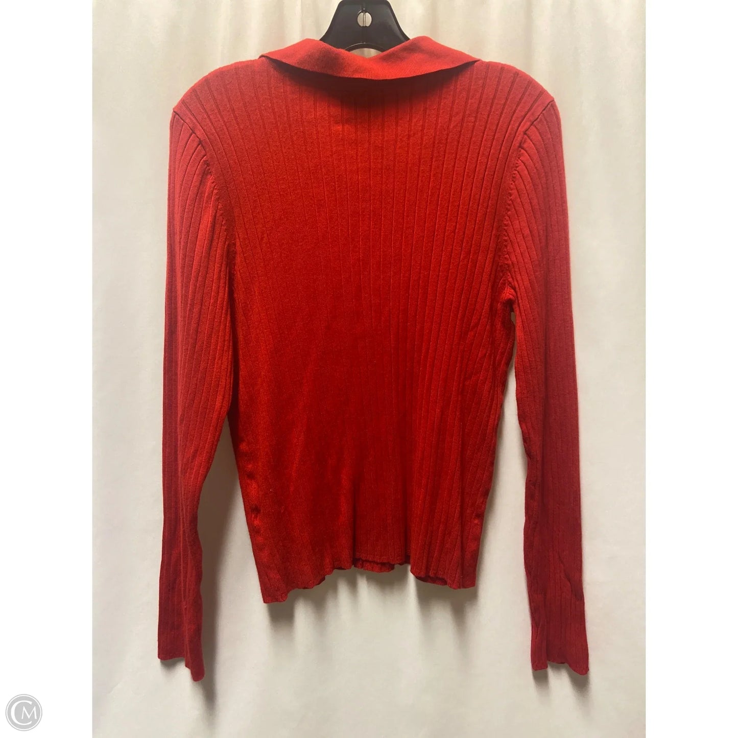 Top Long Sleeve By Worthington In Red, Size: Xl