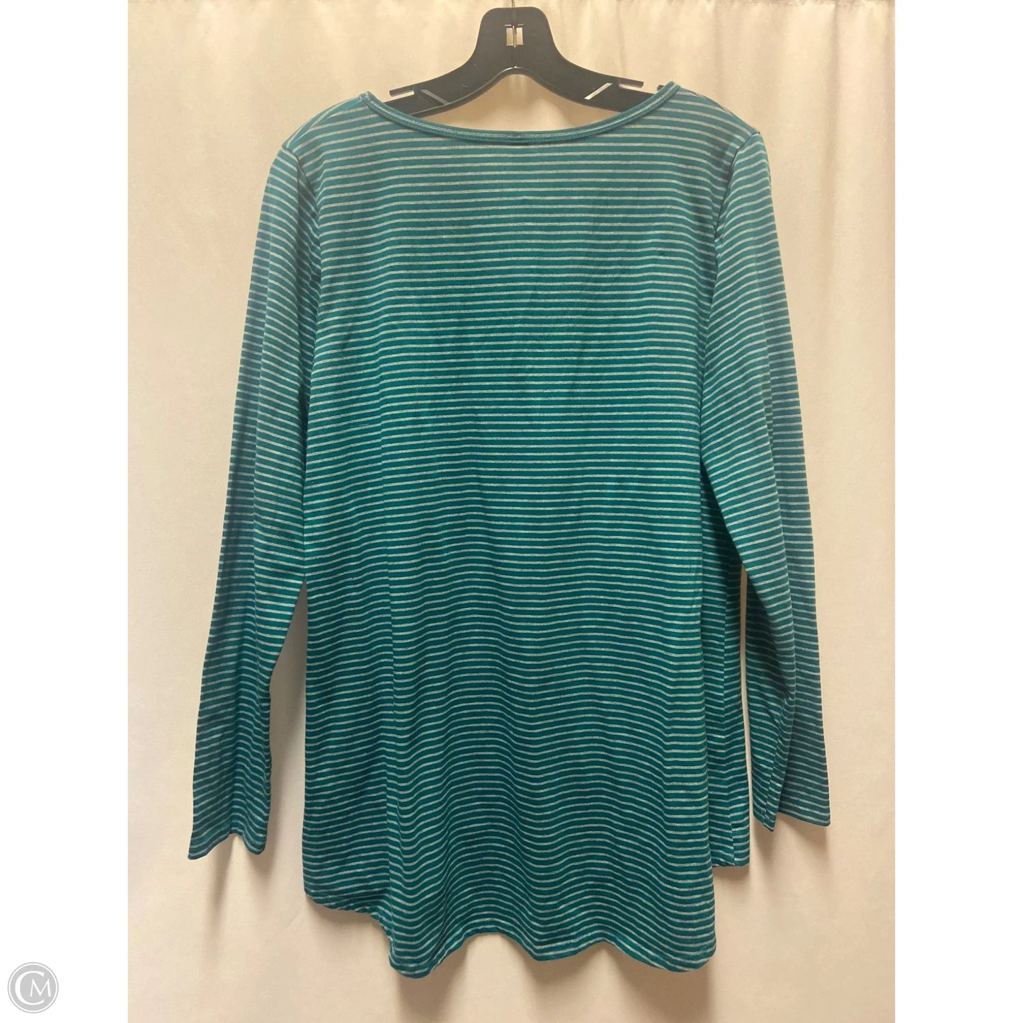 Top Long Sleeve By Lularoe In Teal, Size: Xl