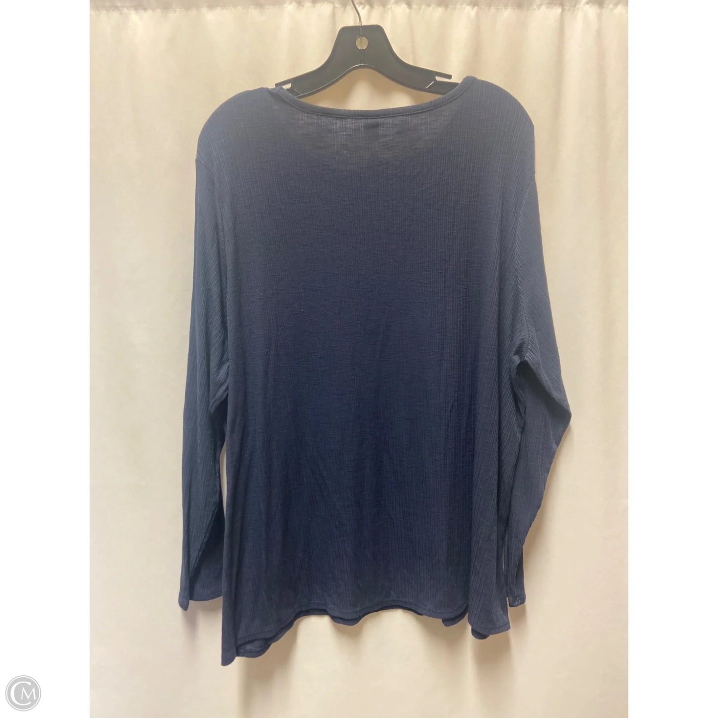 Top Long Sleeve By Old Navy In Blue, Size: Xxl