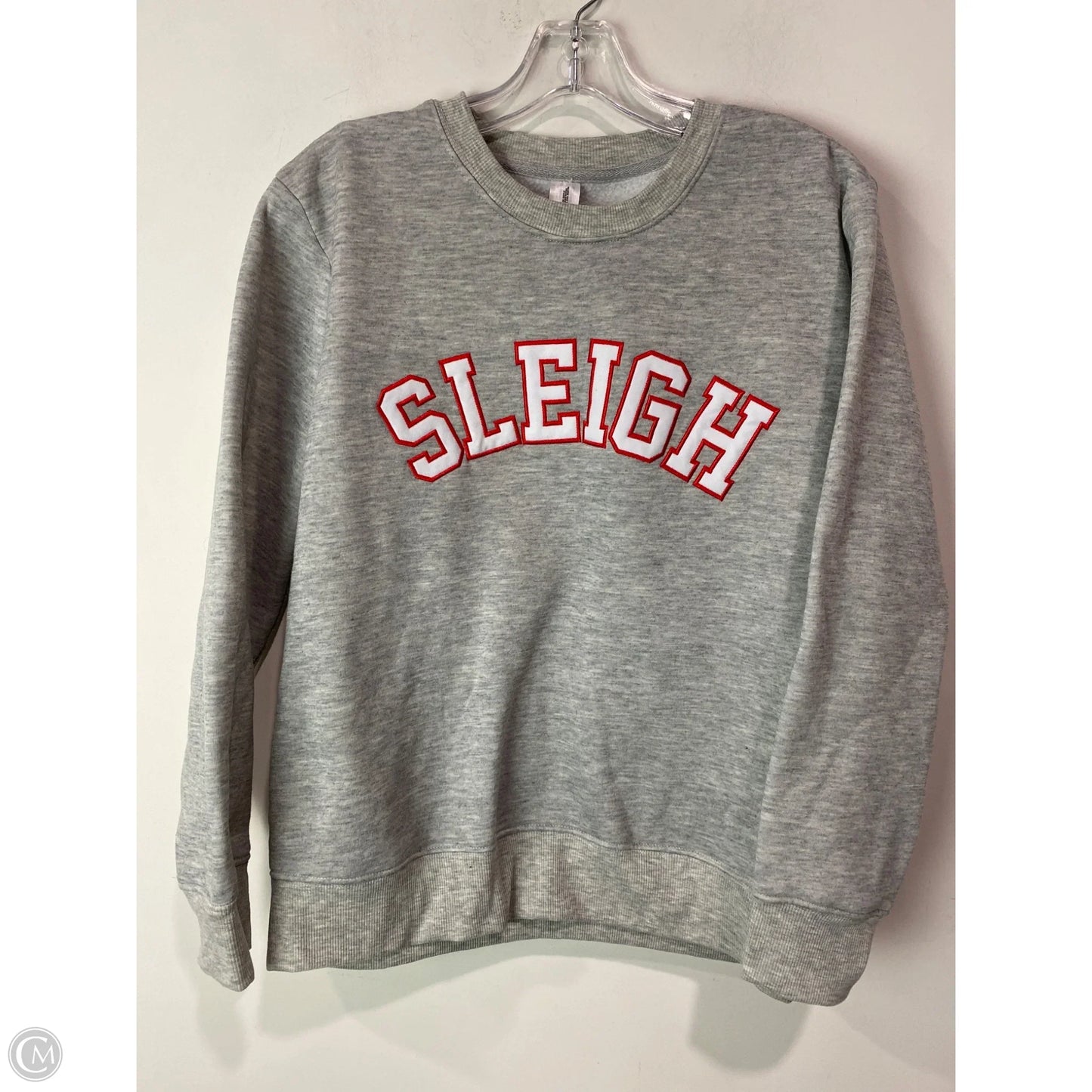 Sweatshirt Crewneck By Clothes Mentor In Grey, Size: L