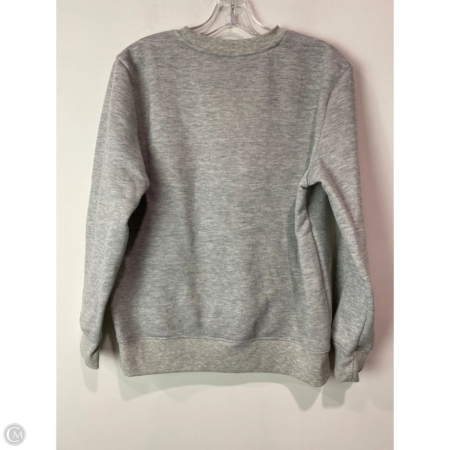 Sweatshirt Crewneck By Clothes Mentor In Grey, Size: L