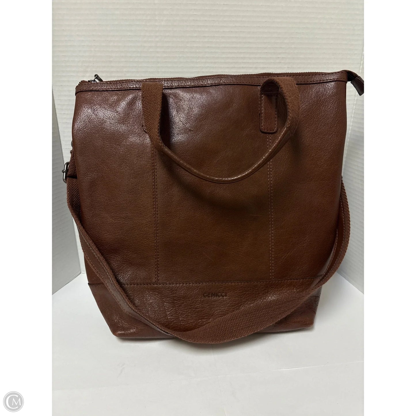 Handbag Leather By Clothes Mentor, Size: Large