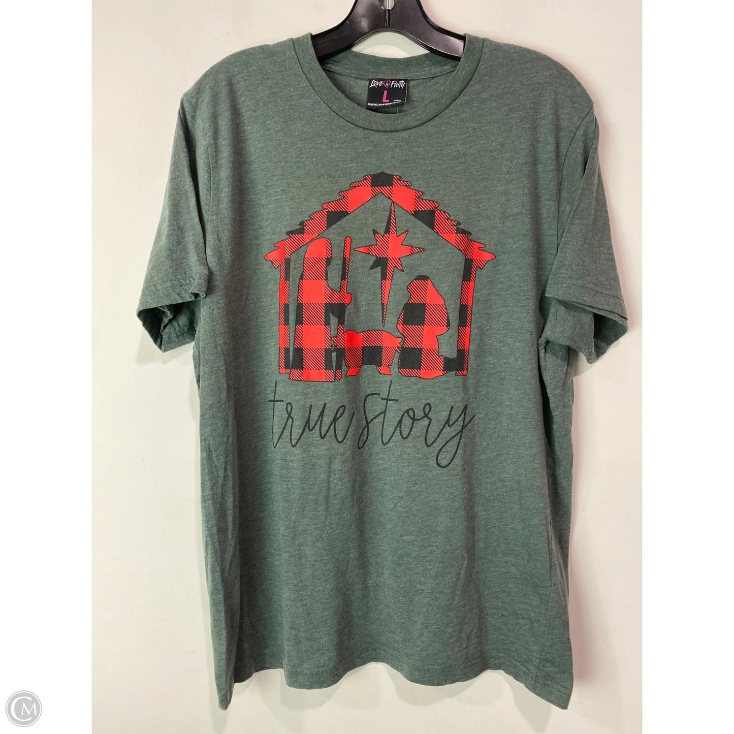 Top Short Sleeve By Clothes Mentor In Green, Size: L