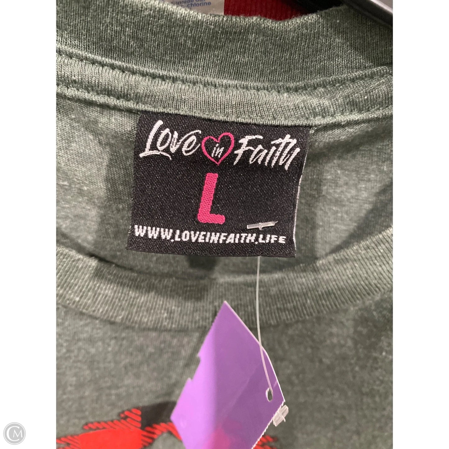 Top Short Sleeve By Clothes Mentor In Green, Size: L