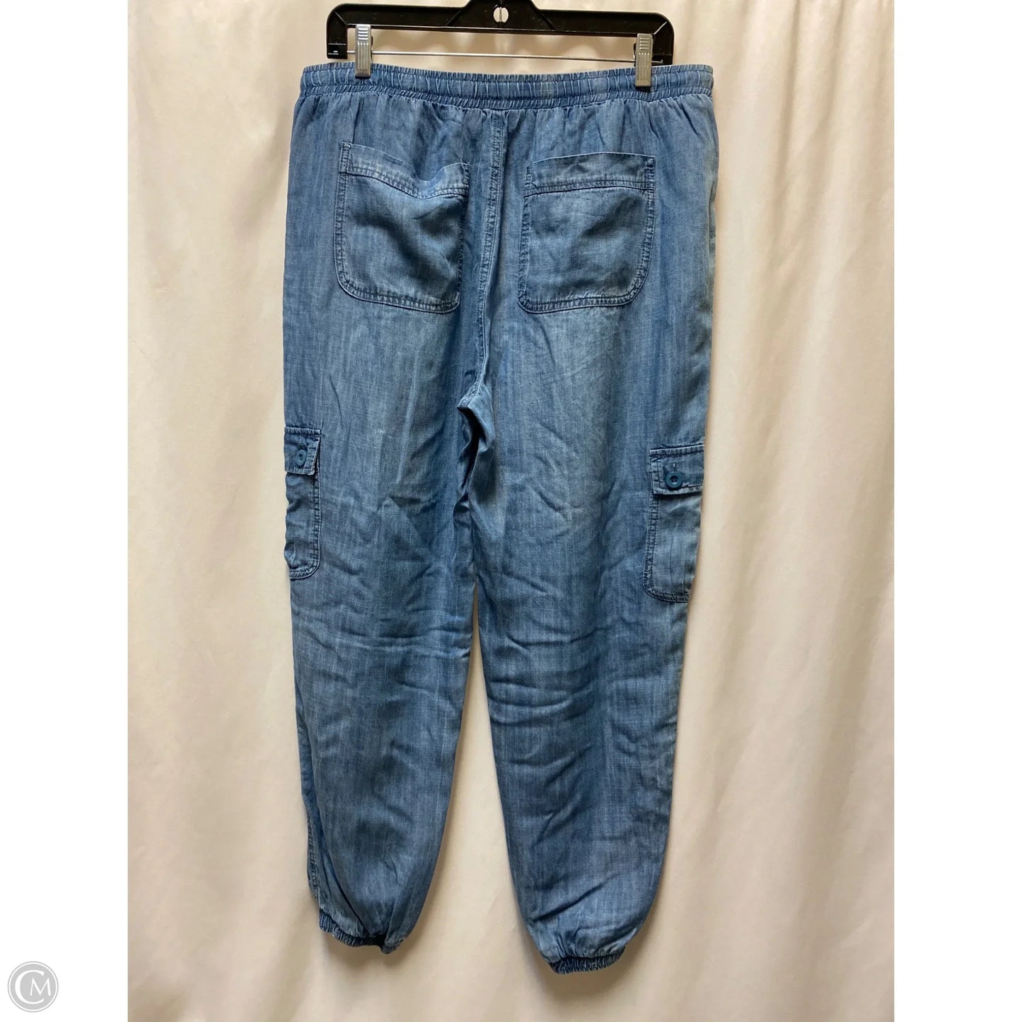 Pants Joggers By Velvet Heart In Blue Denim, Size: Xl
