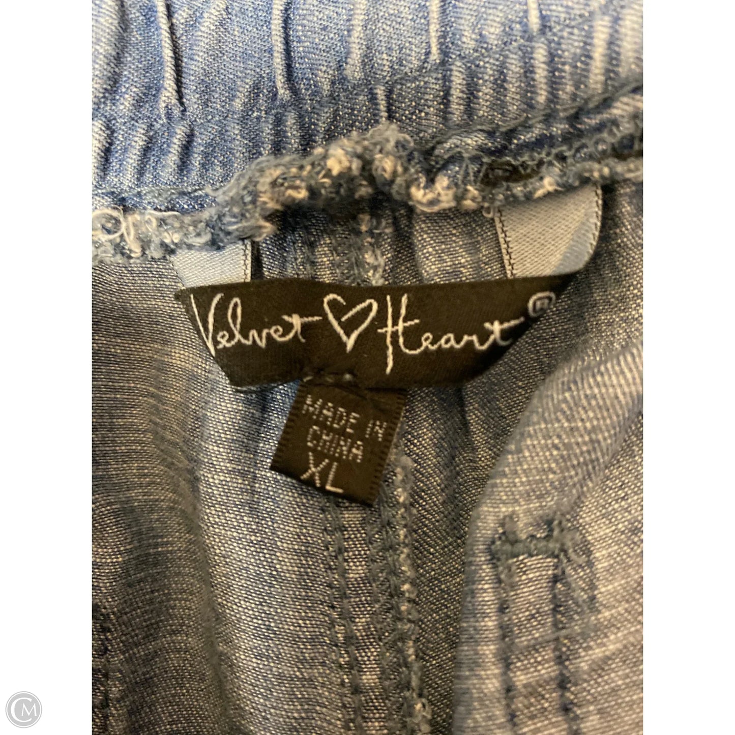 Pants Joggers By Velvet Heart In Blue Denim, Size: Xl