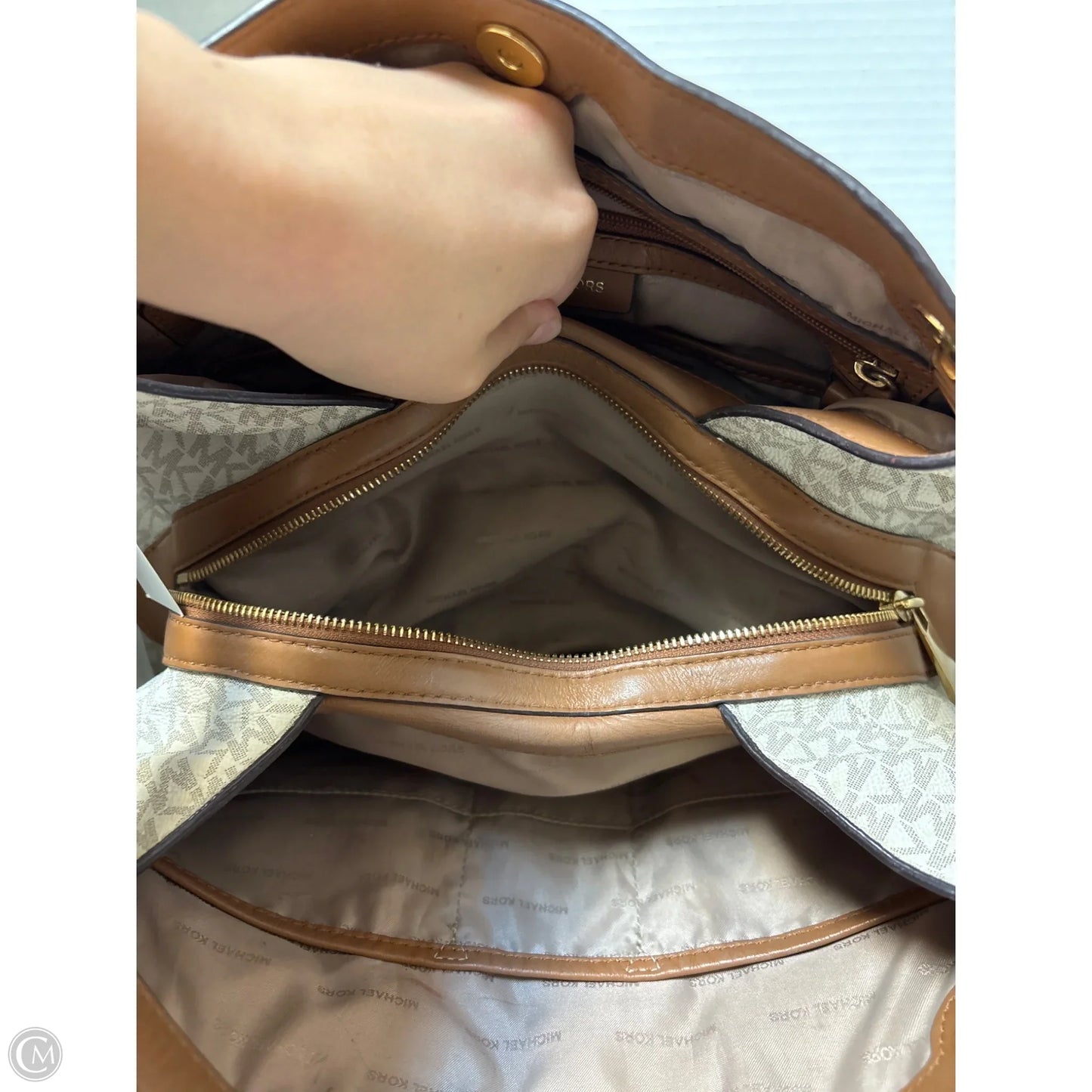 Handbag Designer By Michael Kors, Size: Large