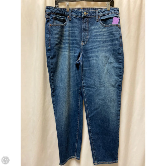Jeans Straight By Old Navy In Blue Denim, Size: 14