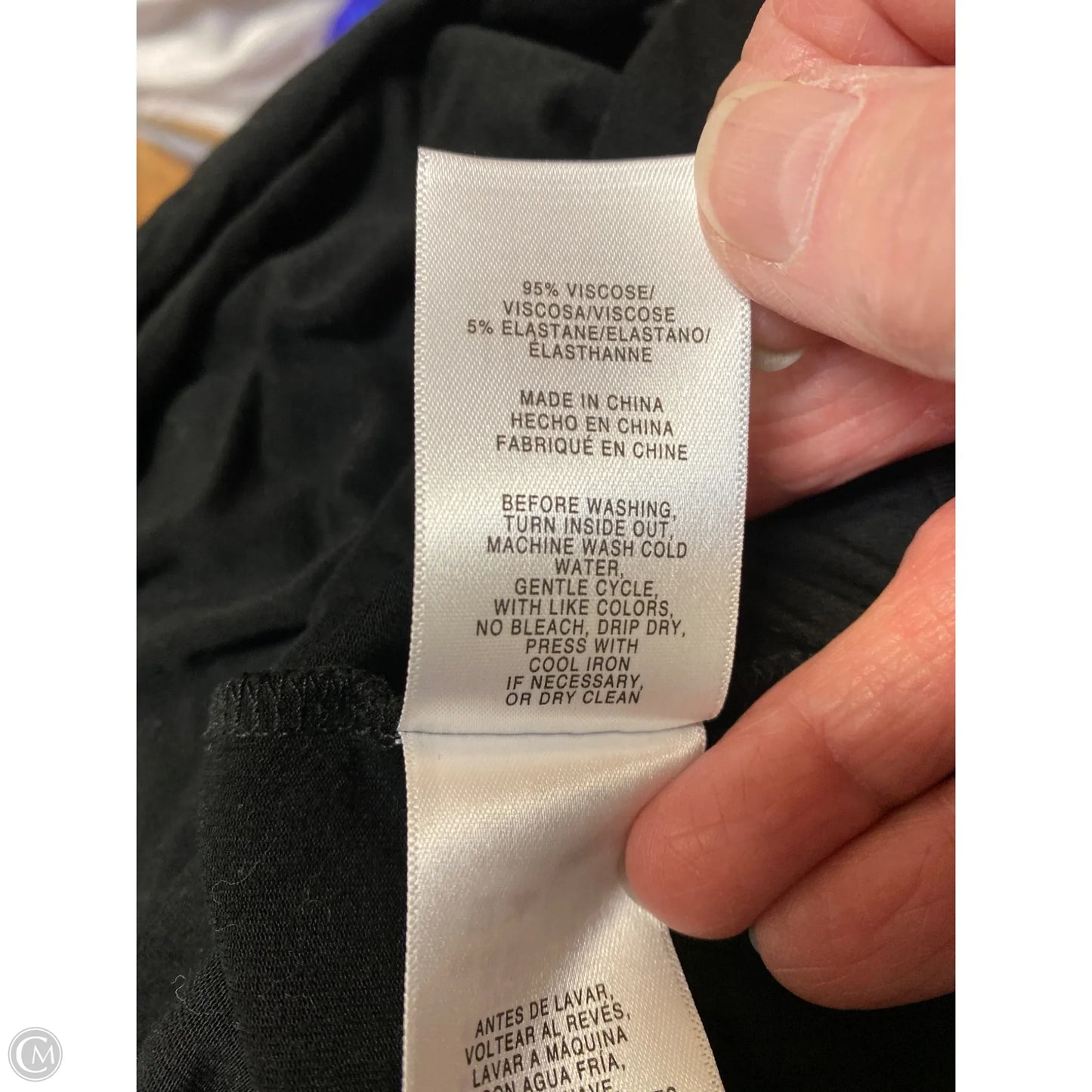 Top Long Sleeve By Jones New York In Black, Size: Xxl