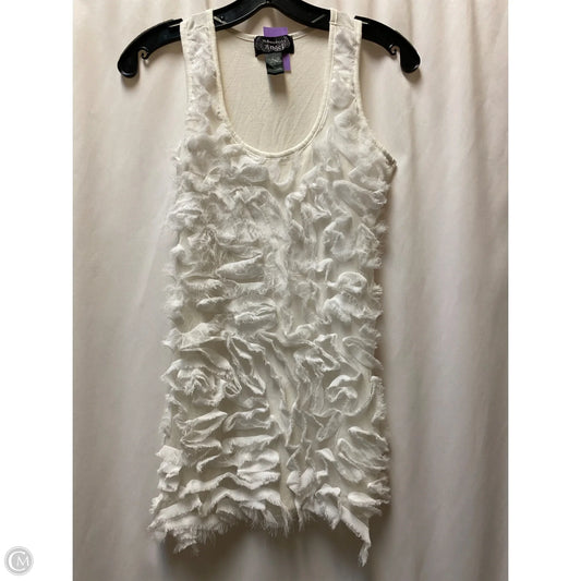 Top Sleeveless By Clothes Mentor In White, Size: L