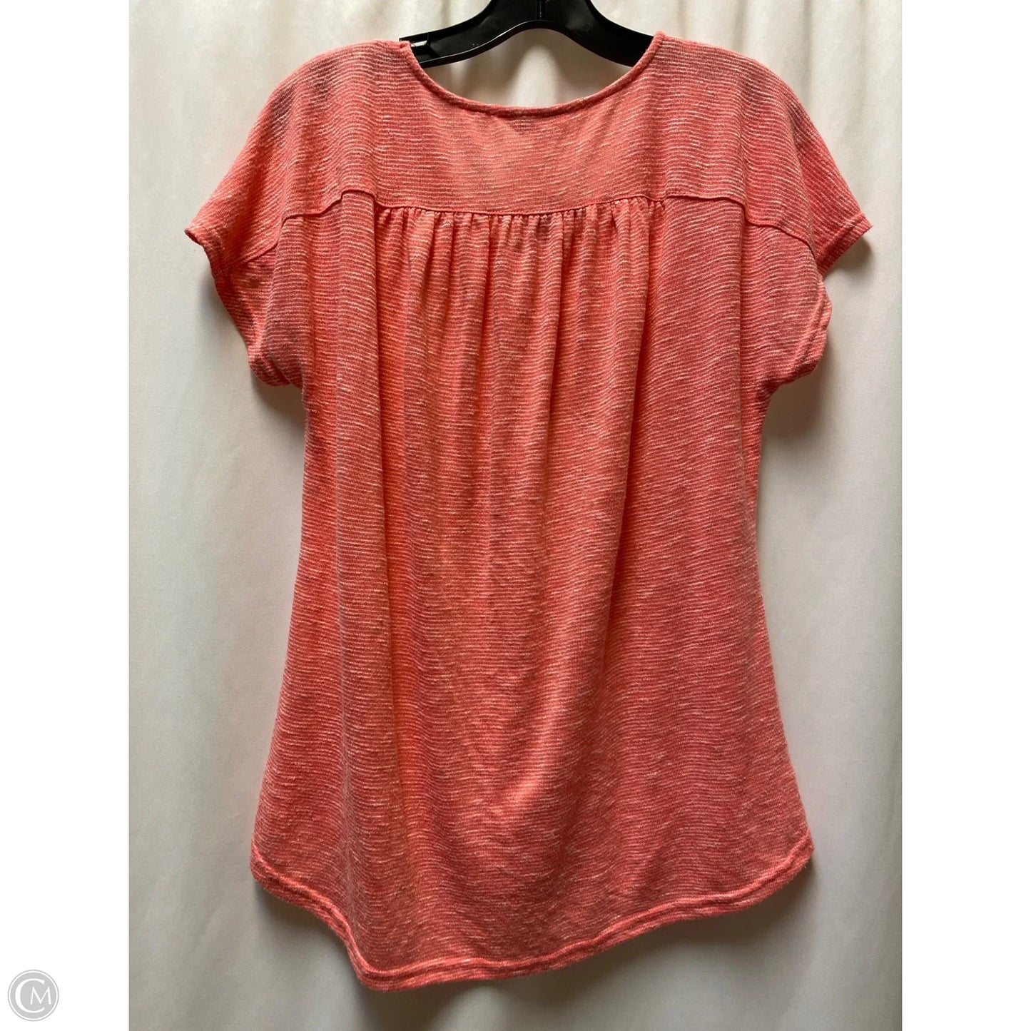 Top Short Sleeve By Juicy Couture In Coral, Size: Xl
