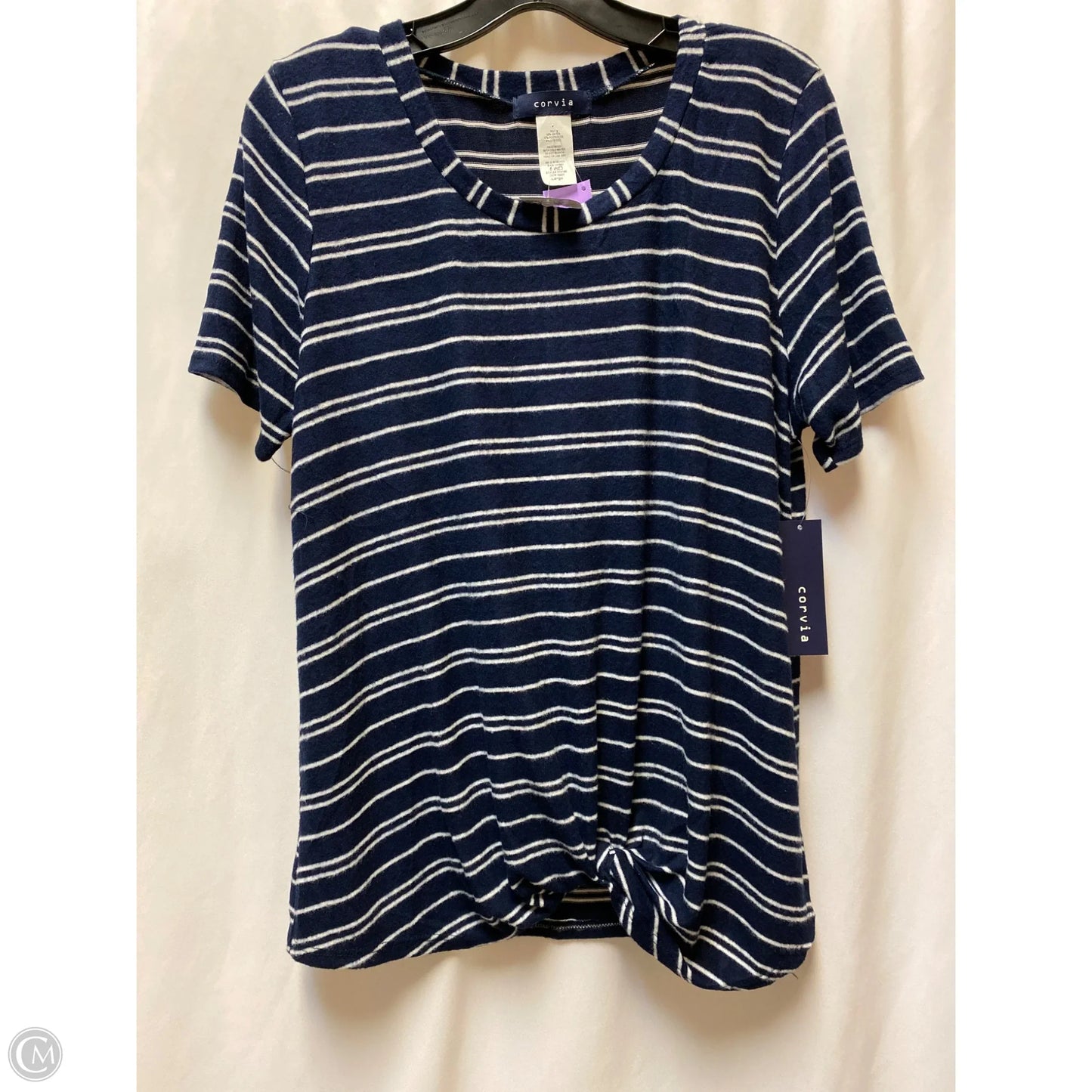 Top Short Sleeve By Clothes Mentor In Blue, Size: L