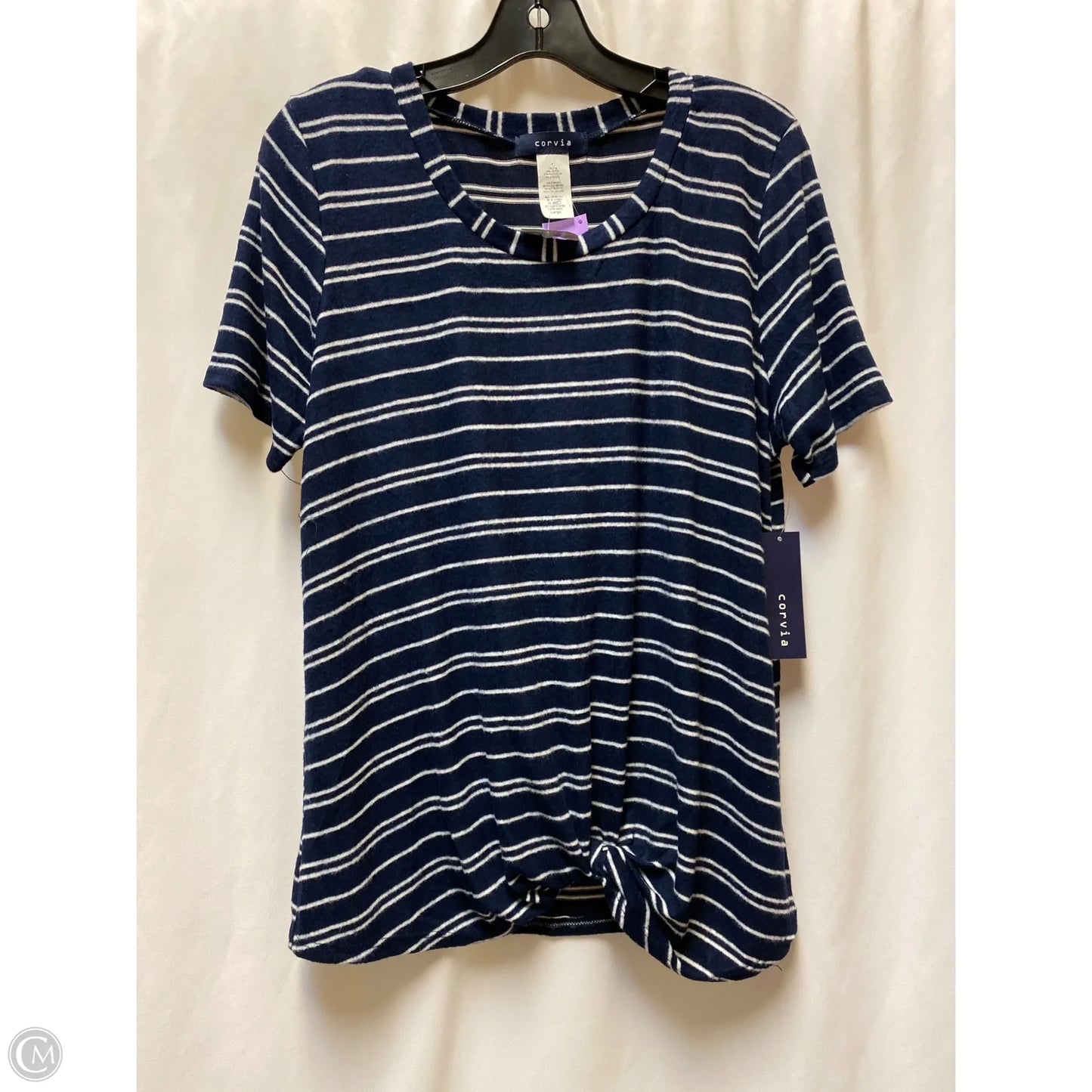 Top Short Sleeve By Clothes Mentor In Blue, Size: L