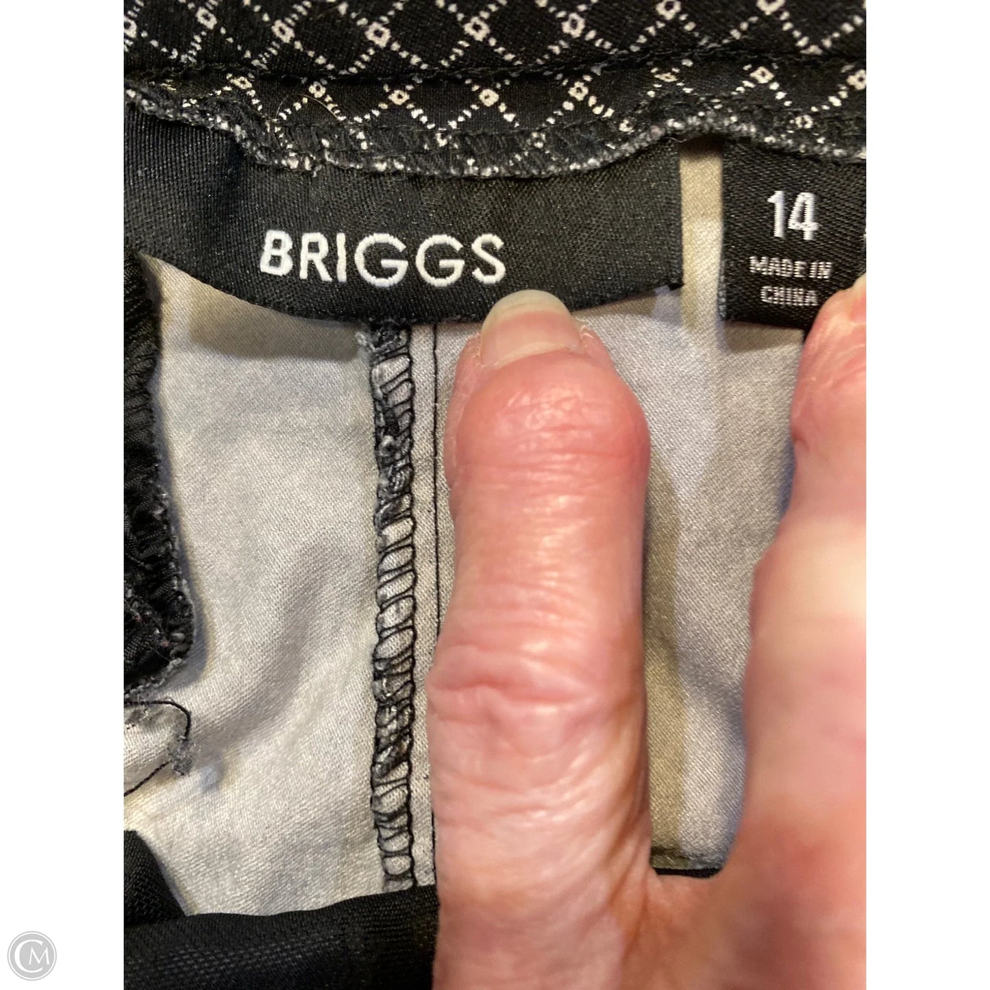 Pants Dress By Briggs In Black, Size: 14