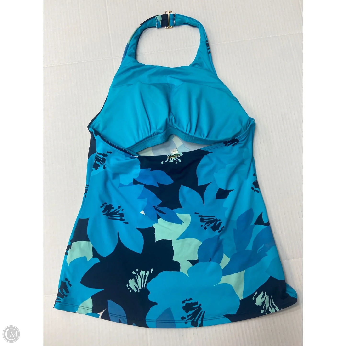 Swimsuit Top By Anne Cole In Blue, Size: M