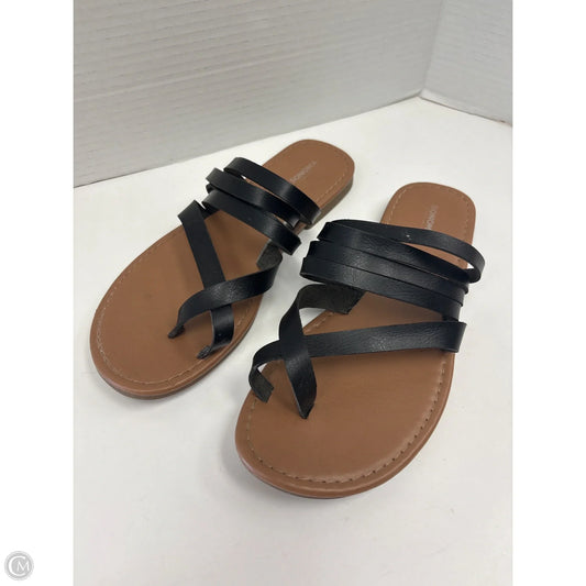 Sandals Flats By Sonoma In Black, Size: 9