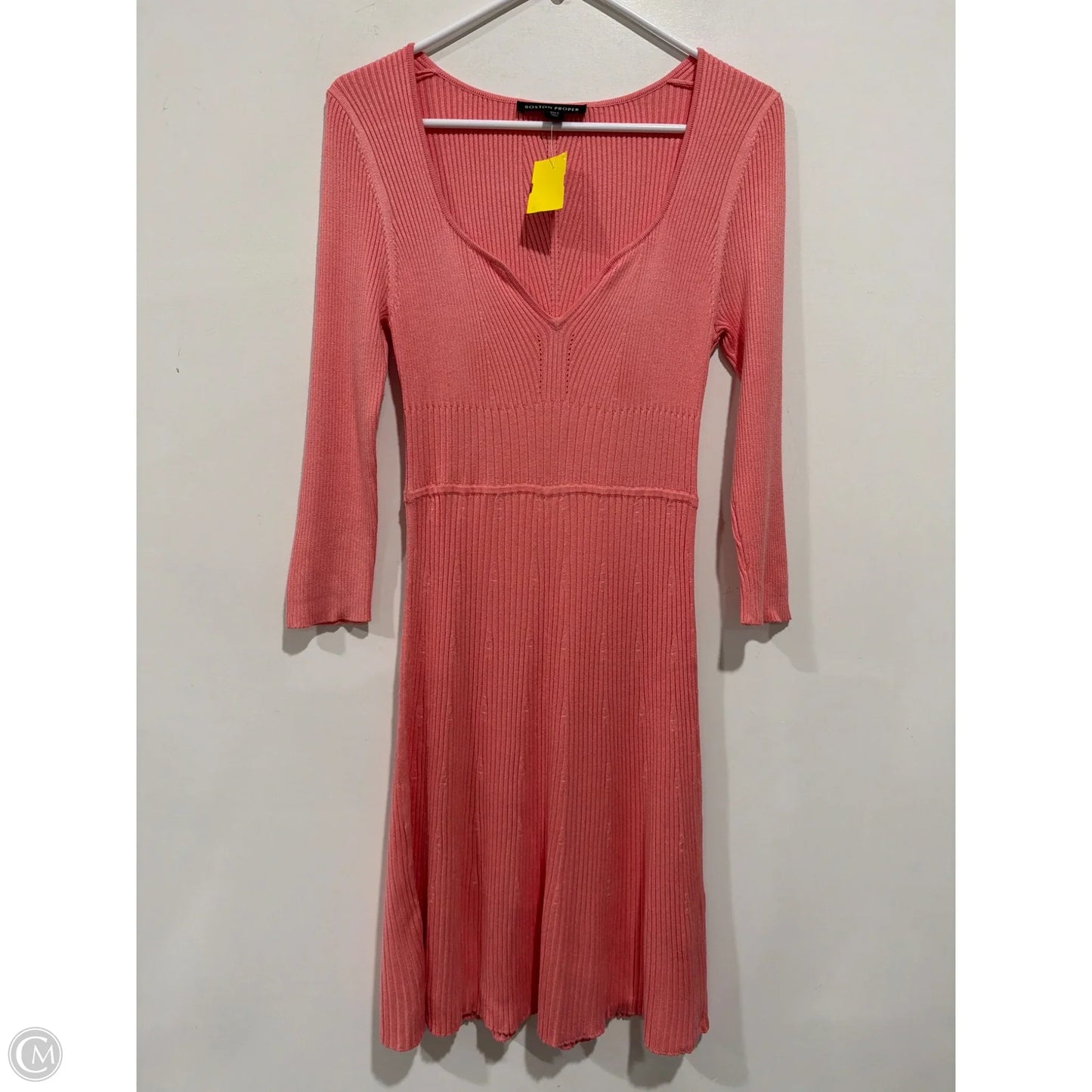 Dress Casual Midi By Boston Proper In Pink, Size: S