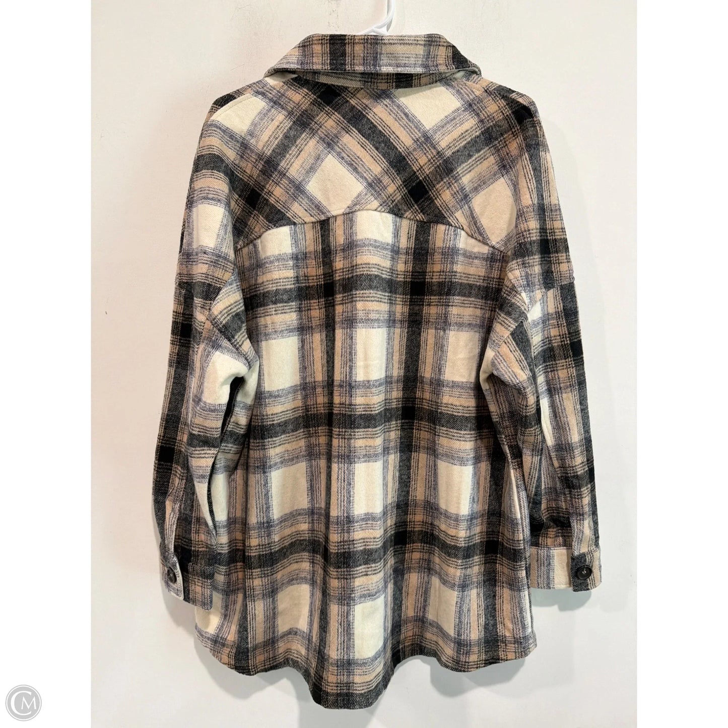 Jacket Shirt By Zenana In Cream, Size: S