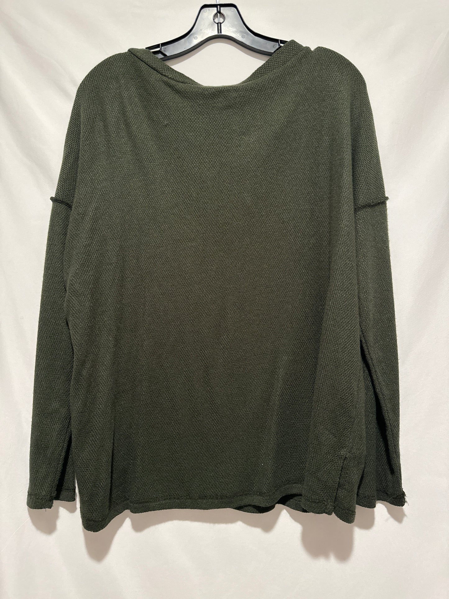 Top Long Sleeve By Bibi In Green, Size: M
