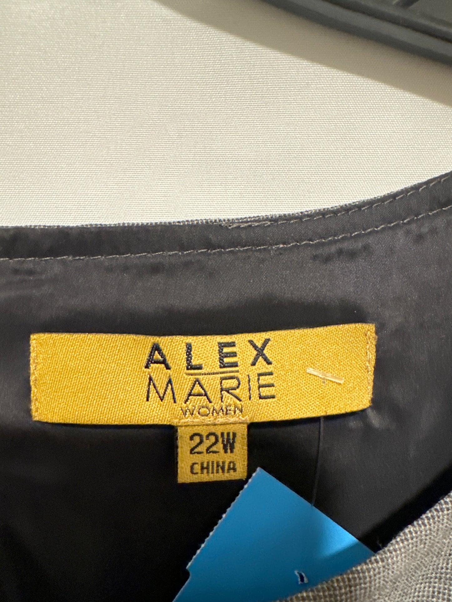 Dress Casual Midi By Alex Marie In Grey, Size: 3x