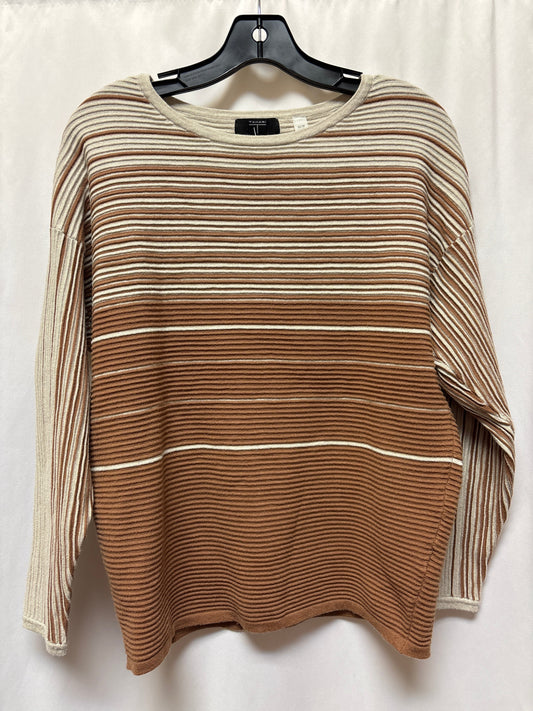 Top Long Sleeve By Tahari By Arthur Levine In Brown, Size: Xs