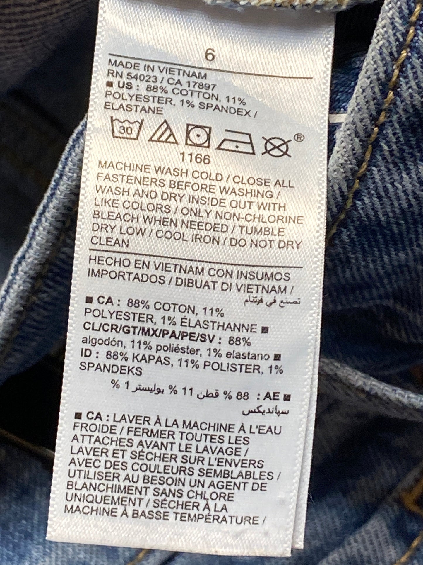 Jeans Straight By Old Navy In Blue Denim, Size: 6