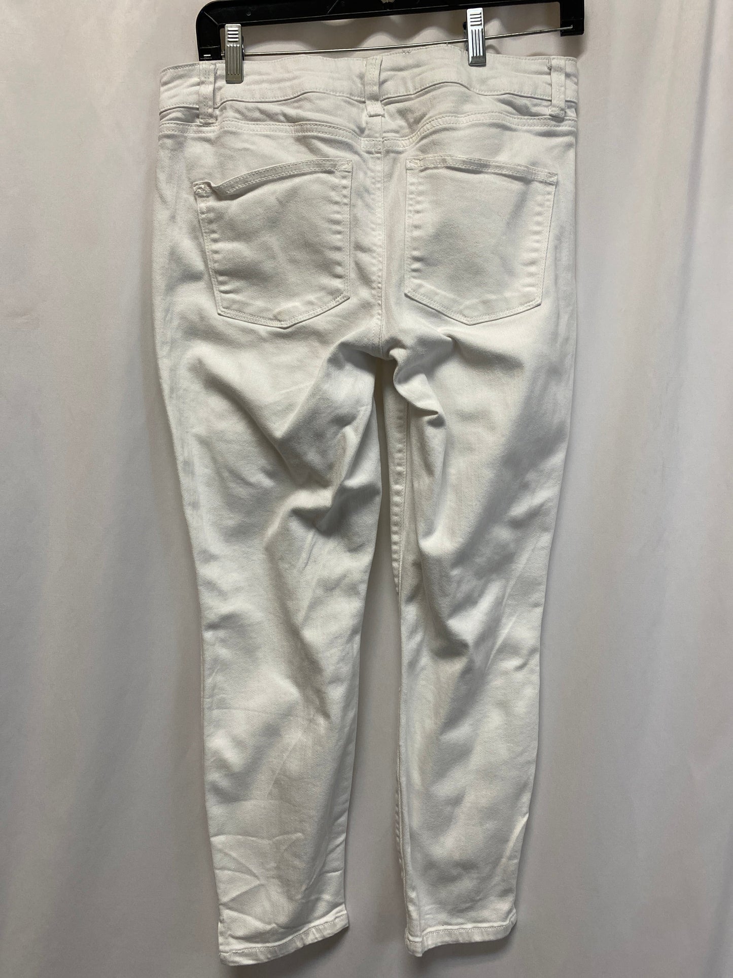 Jeans Skinny By Maurices In White Denim, Size: M