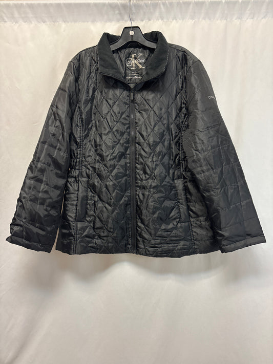 Coat Puffer & Quilted By Calvin Klein In Black, Size: Xxl