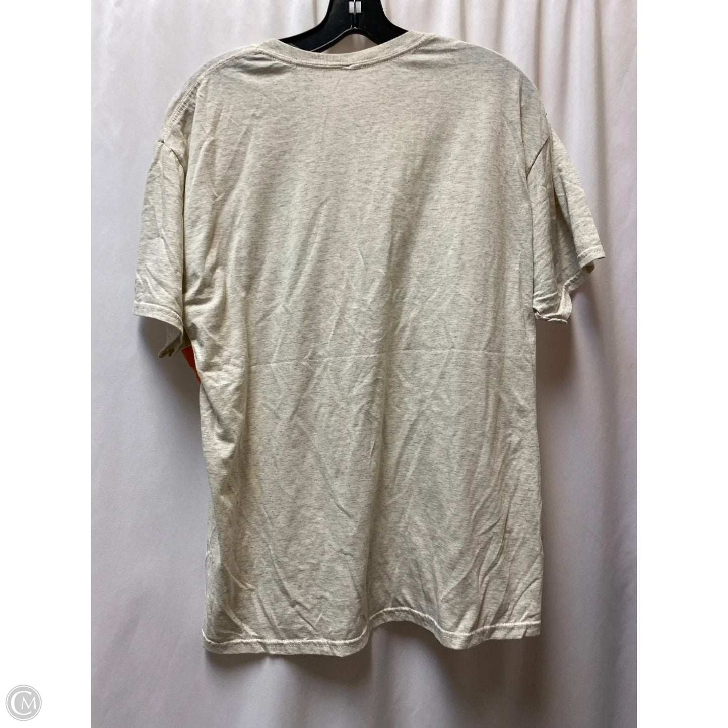 Top Short Sleeve By Cmf In Cream, Size: L
