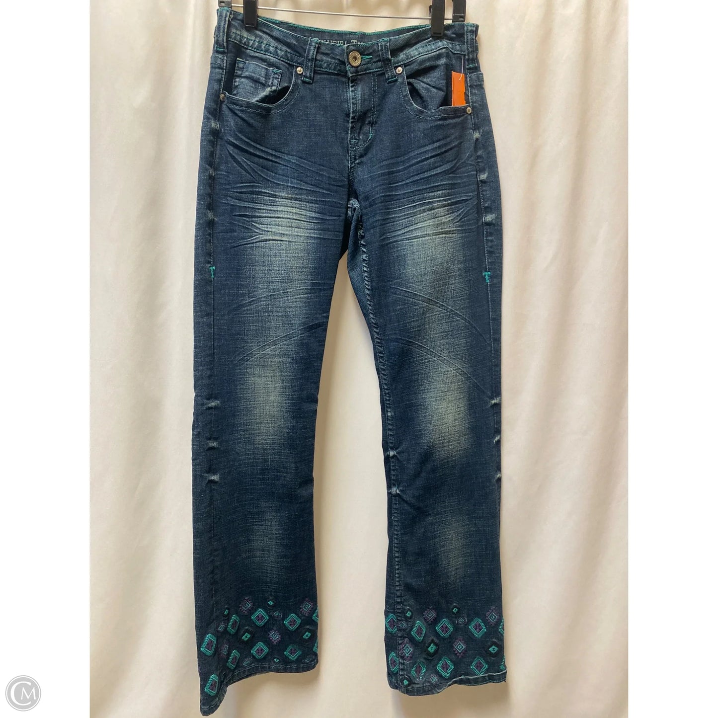 Jeans Boot Cut By Clothes Mentor In Blue Denim, Size: 4