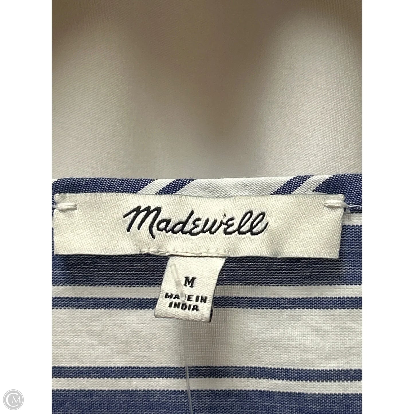Top Sleeveless By Madewell In Blue, Size: M