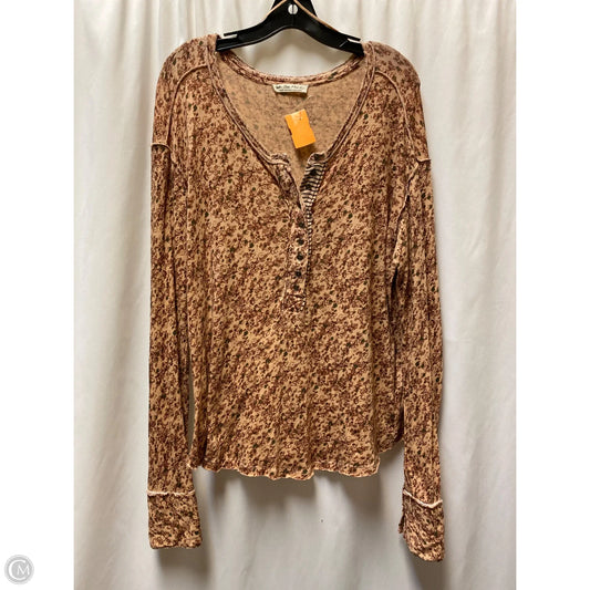 Top Long Sleeve By We The Free In Peach, Size: L